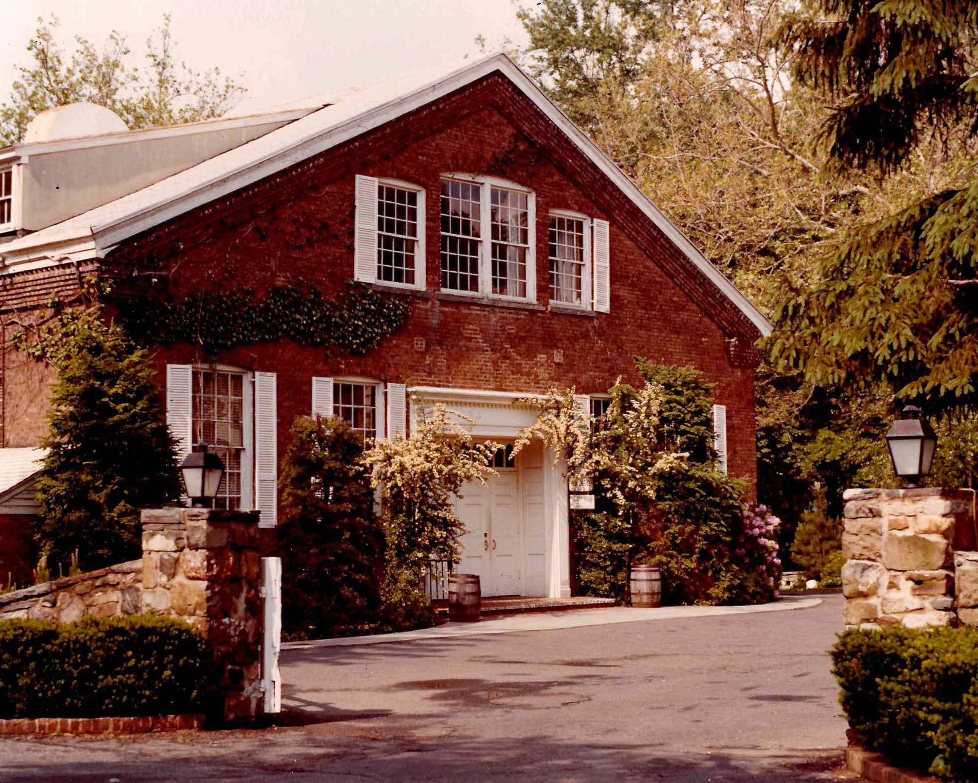 Paper Mill Playhouse entrance into courtyard and front entrance